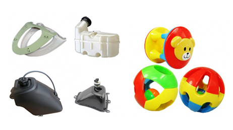 Welded automotive plastic component/Hot plate welded plastic part